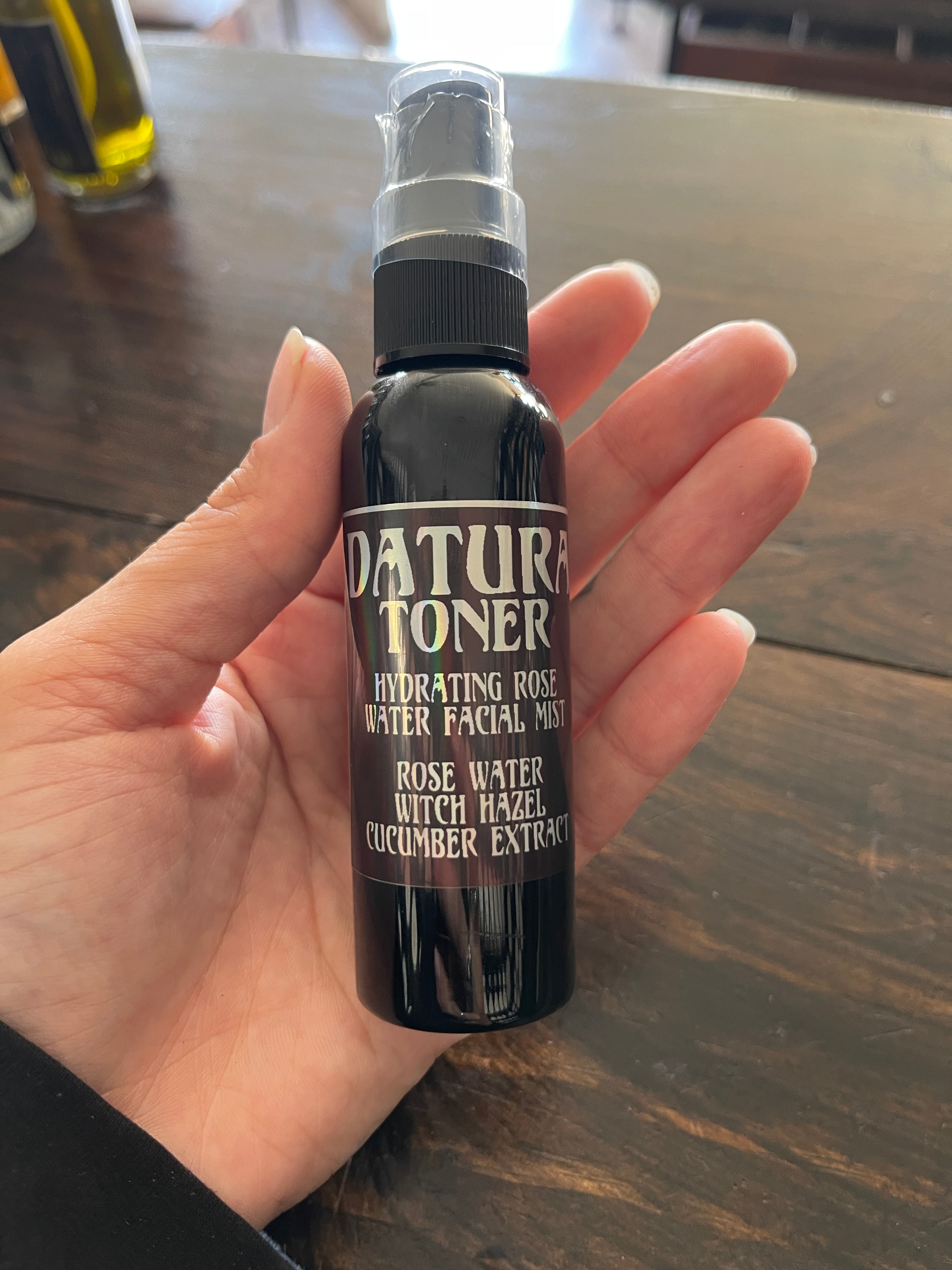 Hydrating Rose Water Facial Mist, Witch Hazel & Cucumber 2oz