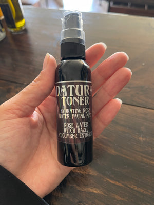 Hydrating Rose Water Facial Mist, Witch Hazel & Cucumber 2oz