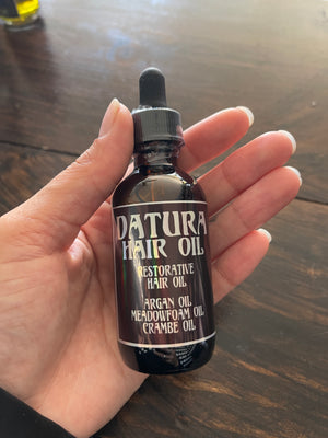 Restorative Hair Oil, Argan Oil, Meadowfoam Oil & Crambe Oil 2oz