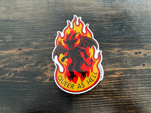 Queer As Hell - Vinyl Sticker