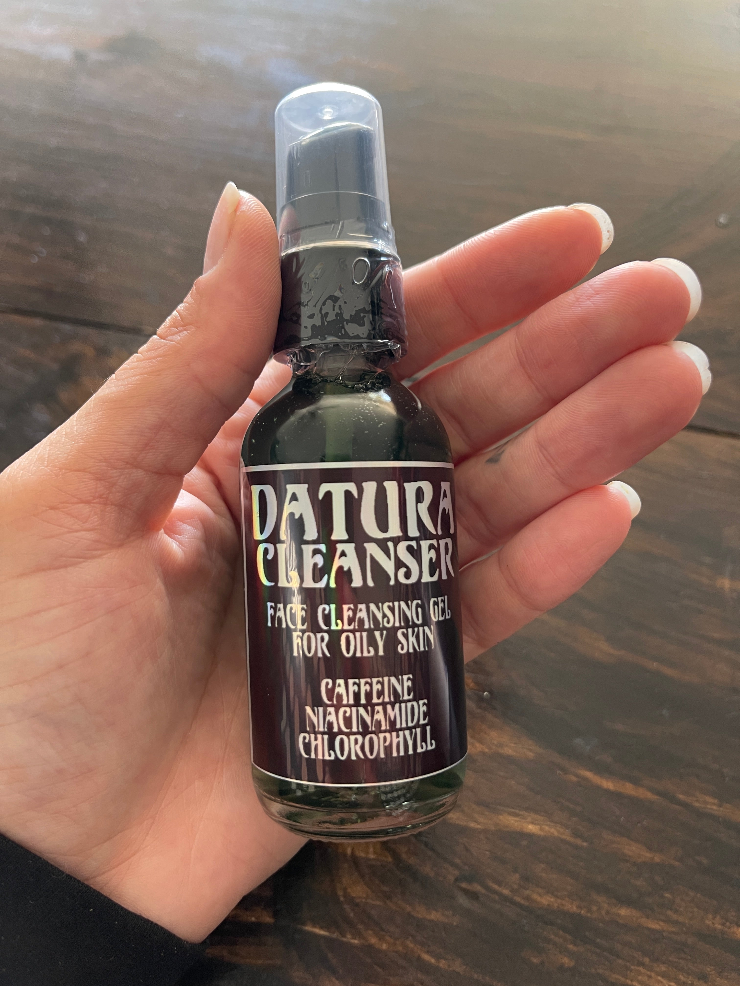 Balancing Face Cleansing Gel for Oily Skin, Caffeine & Niacinamide 2oz