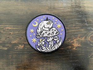 Grumpy Toad Witch - Embroidered Patch