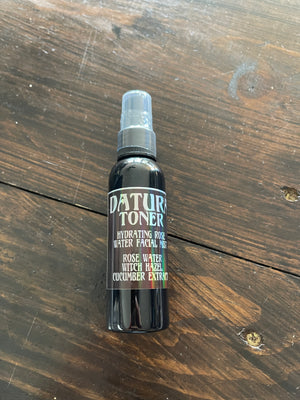 Hydrating Rose Water Facial Mist, Witch Hazel & Cucumber 2oz
