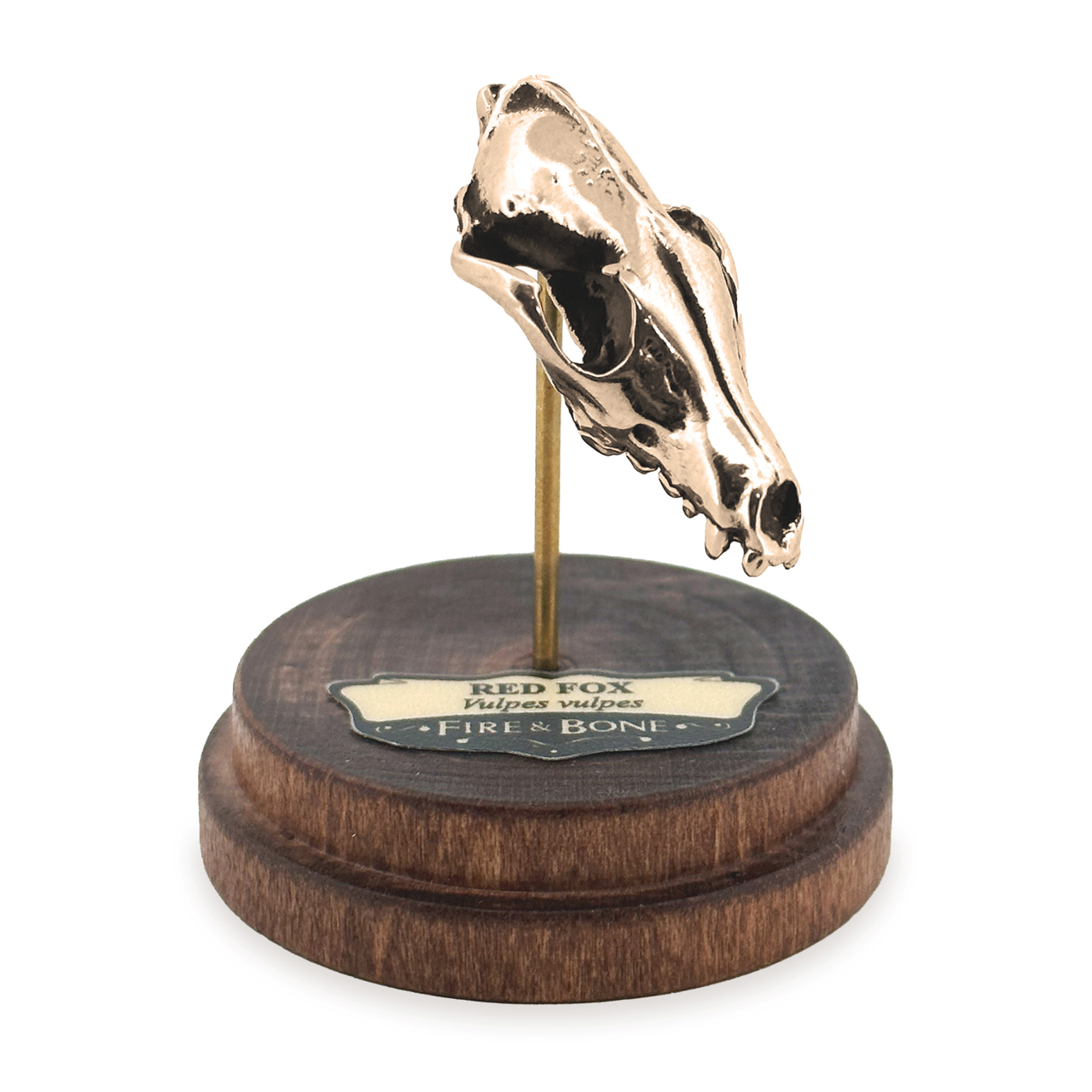 Red Fox: None / Sterling Silver