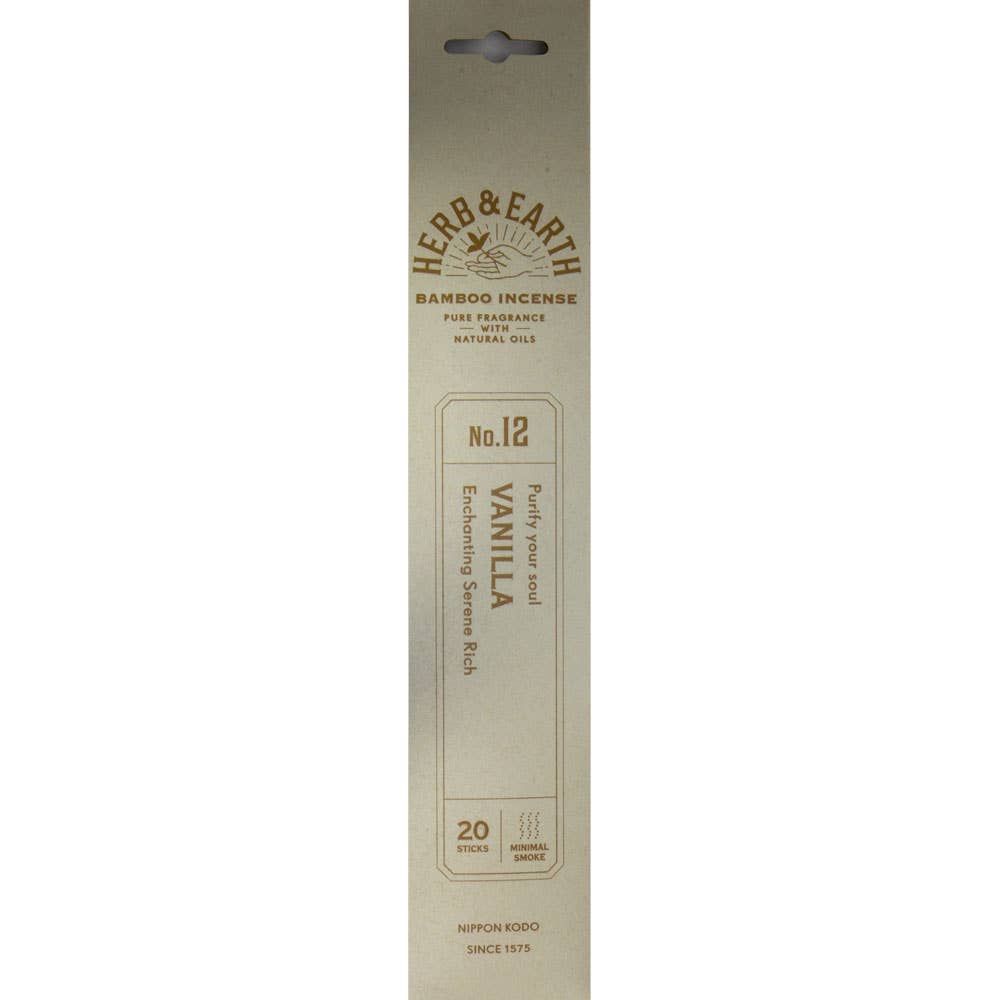 Herb & Earth Incense 20 Sticks - Vanilla