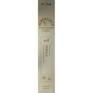 Herb & Earth Incense 20 Sticks - Vanilla