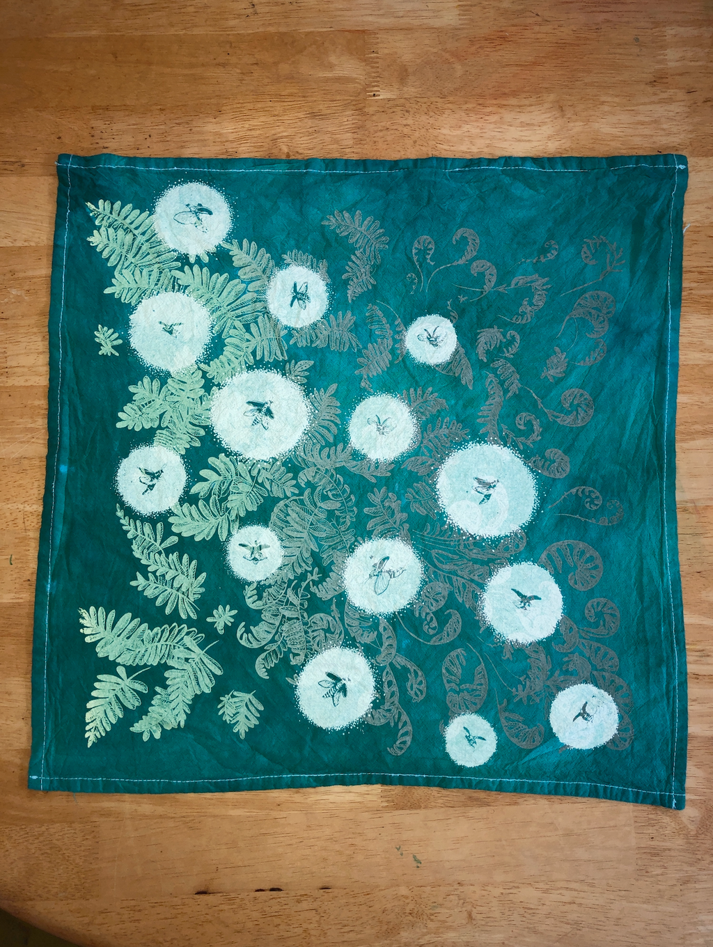 Fireflies and Ferns Tea Towel