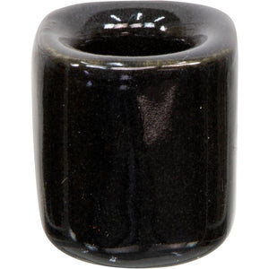 Ceramic Chime Candle Holder - Black