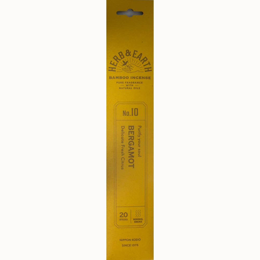 Herb & Earth Incense 20 Sticks - Bergamot
