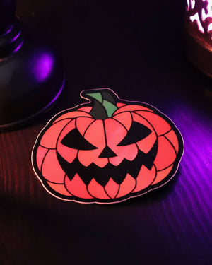 Stained Glass Jacko Sticker