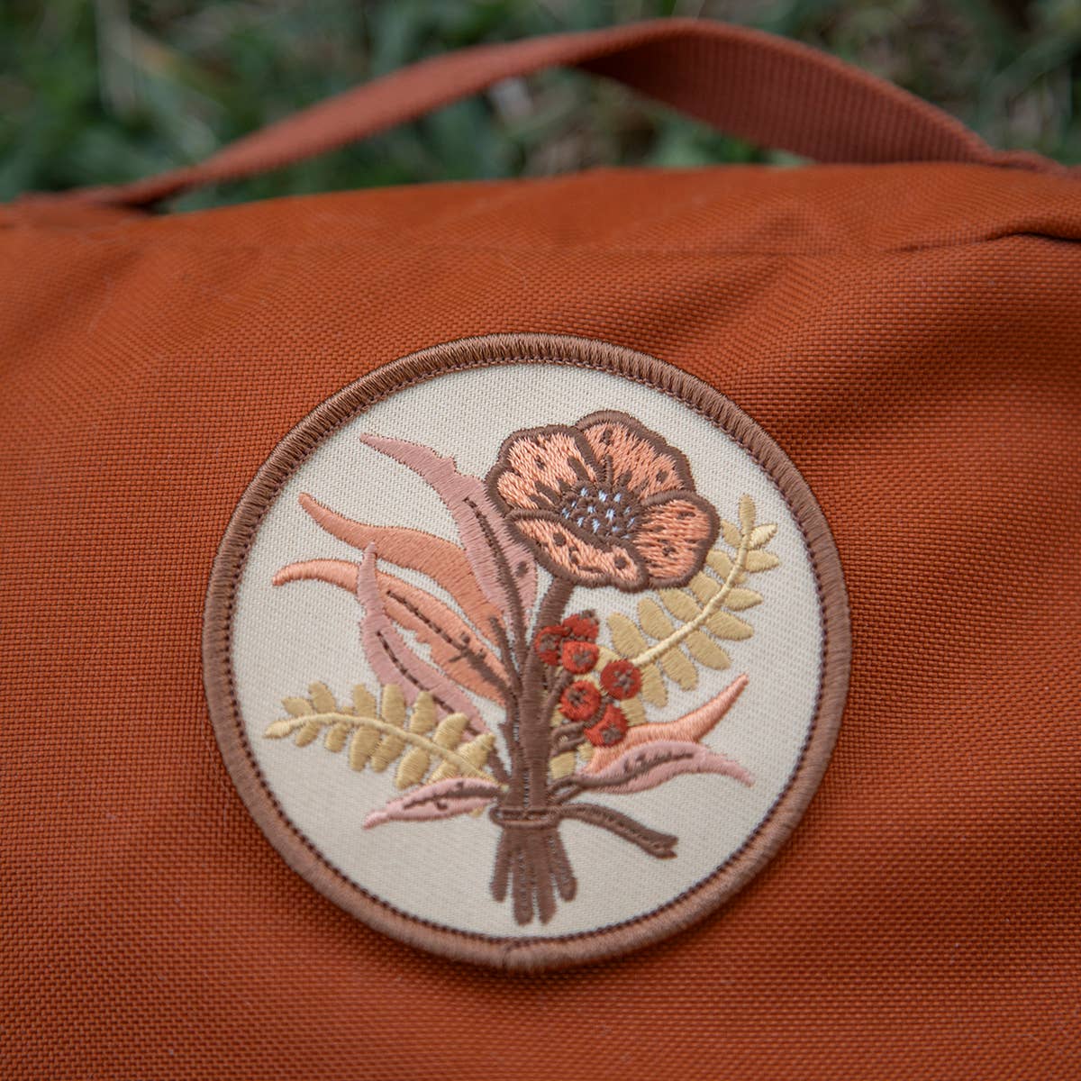 Floral Embroidered Patch, Iron on Patch