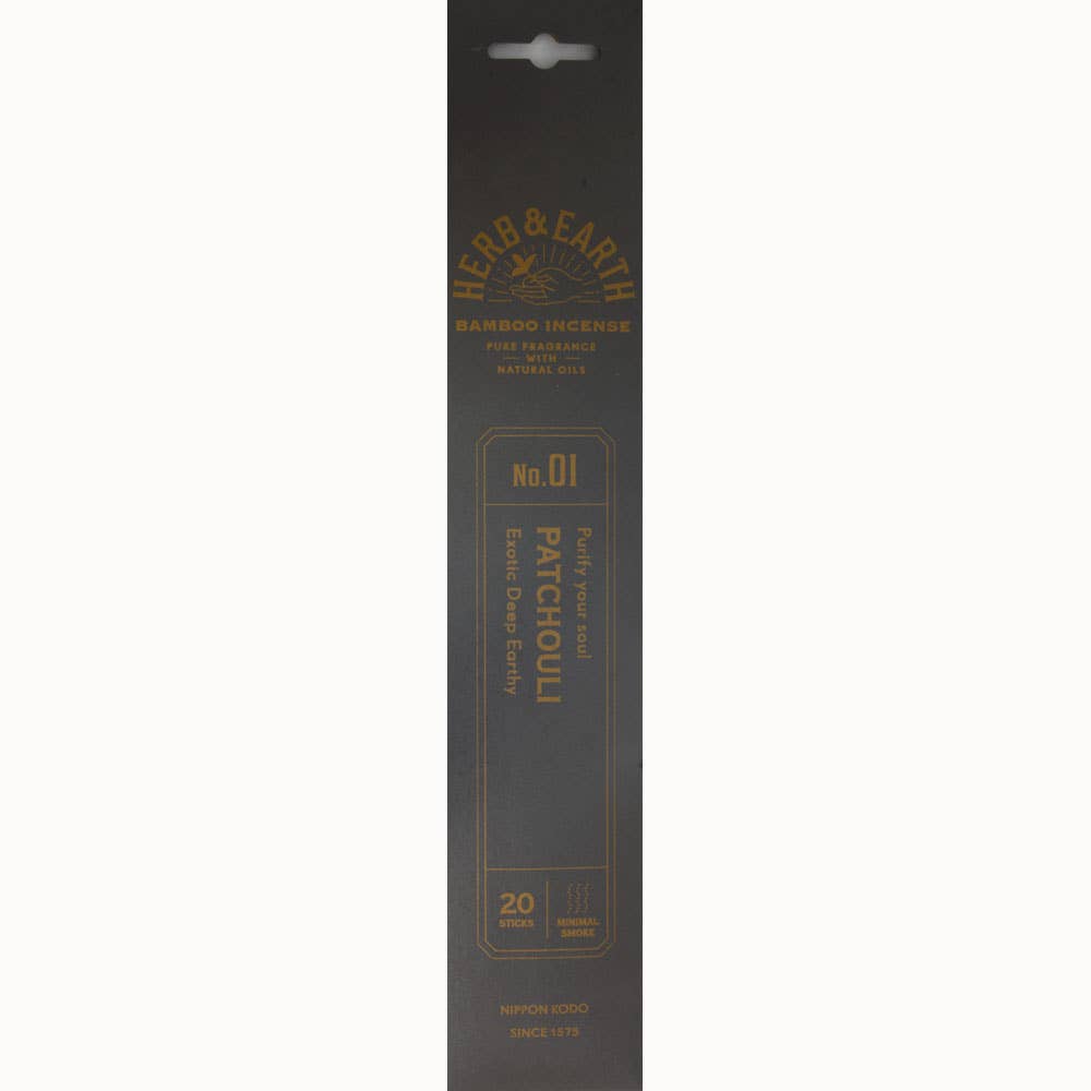 Herb & Earth Incense 20 Sticks - Patchouli