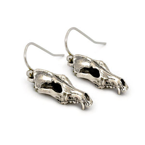 Coyote Earrings: Sterling Silver