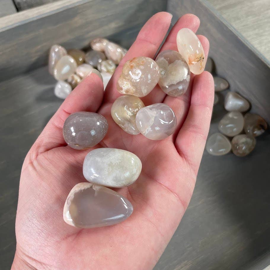 Tumbled Flower Agate