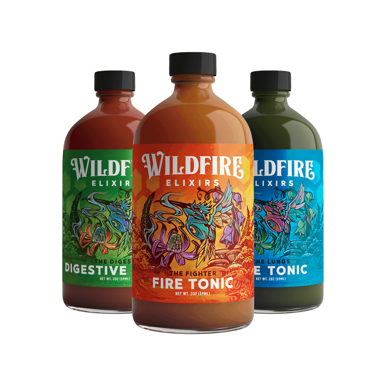 Fire Tonic- The Lungs 2oz (with chlorophyll): Small