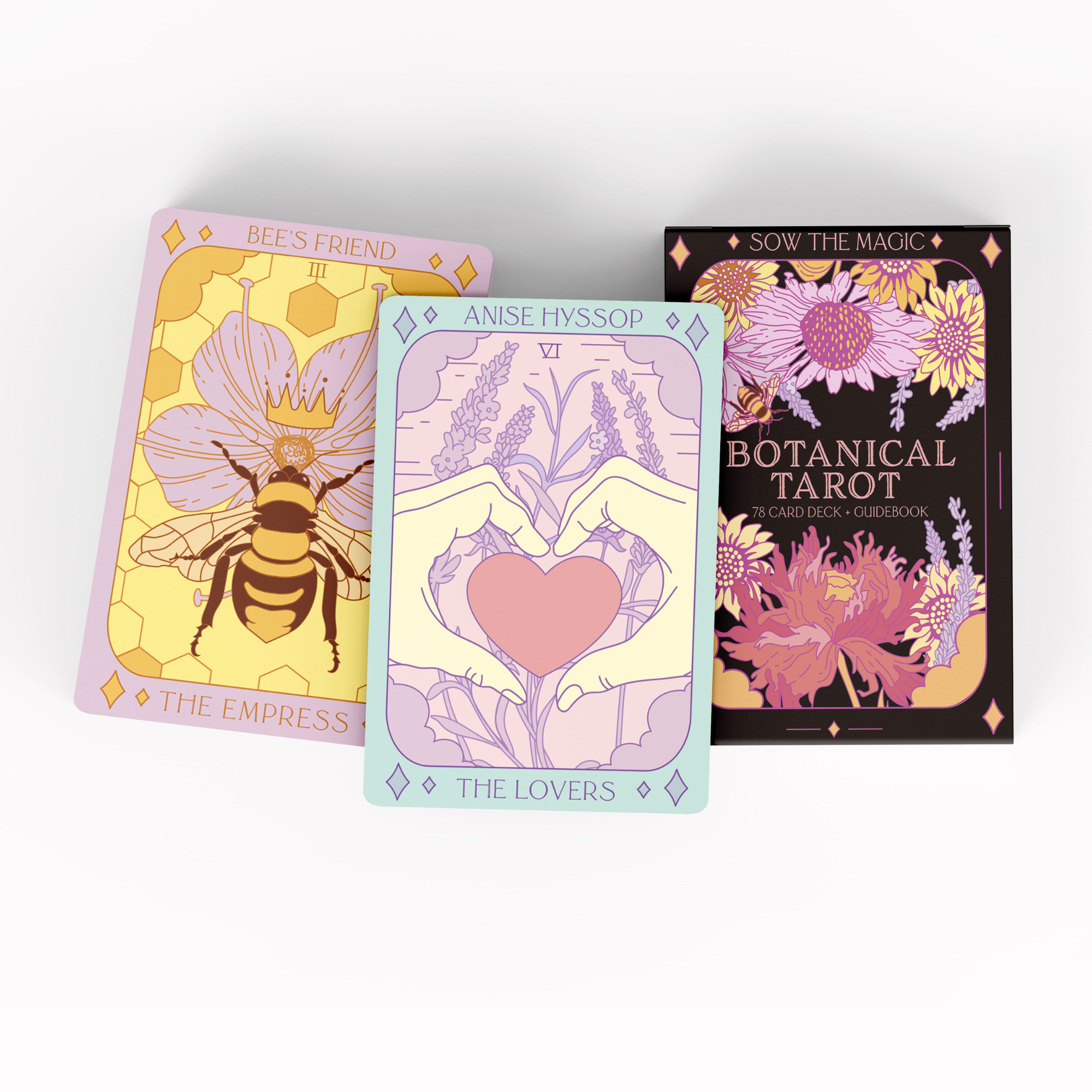 Botanical Tarot Deck + Guidebook by: Sow the Magic