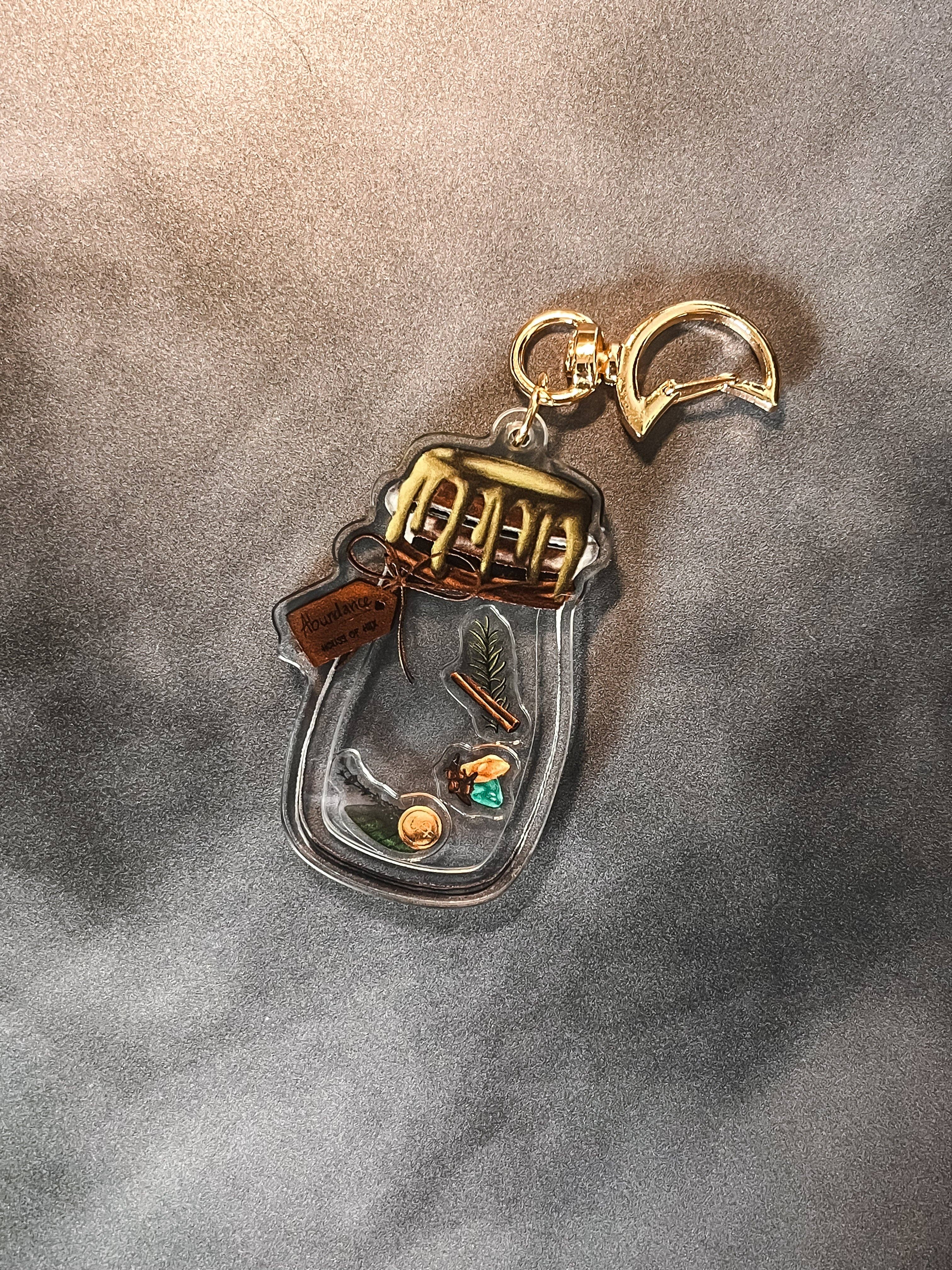 Abundance Jar Shaker Keychain