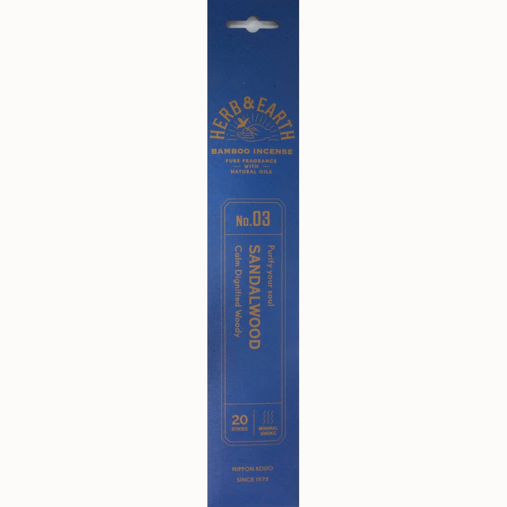 Herb & Earth Incense 20 Sticks - Sandalwood