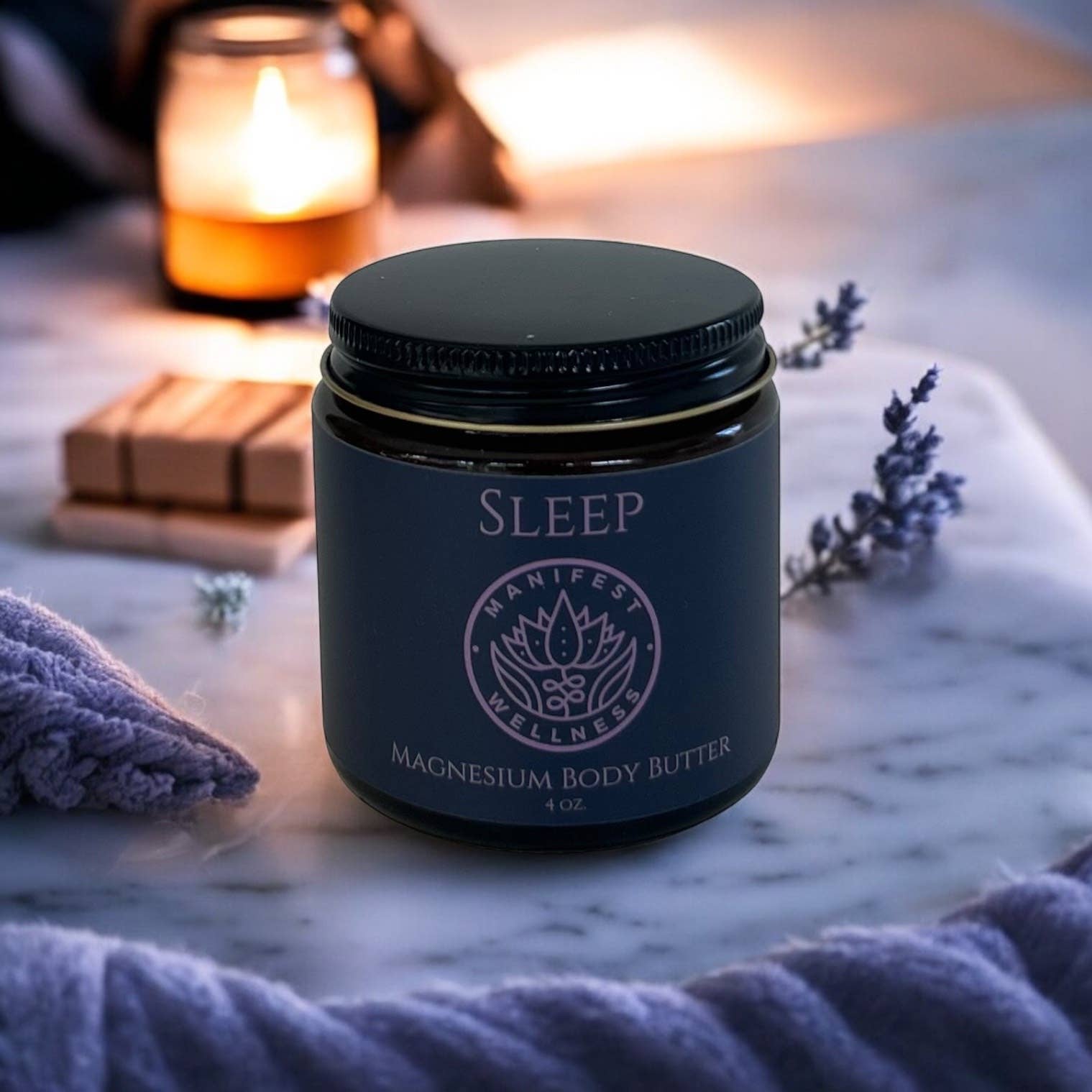 Magnesium Sleep Butter, made with Organic Ingredients