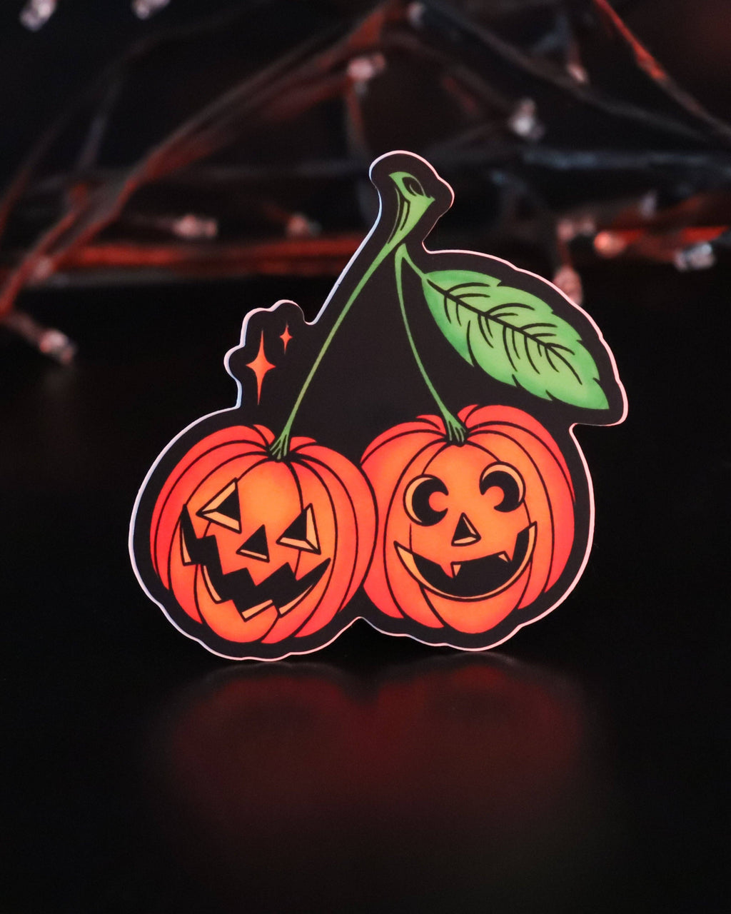 Jack-O-Cherries Sticker