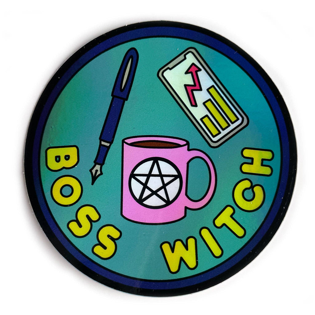 Boss Witch Holographic Sticker