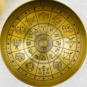 Zodiac Offering Bowl Brass