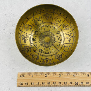 Zodiac Offering Bowl Brass