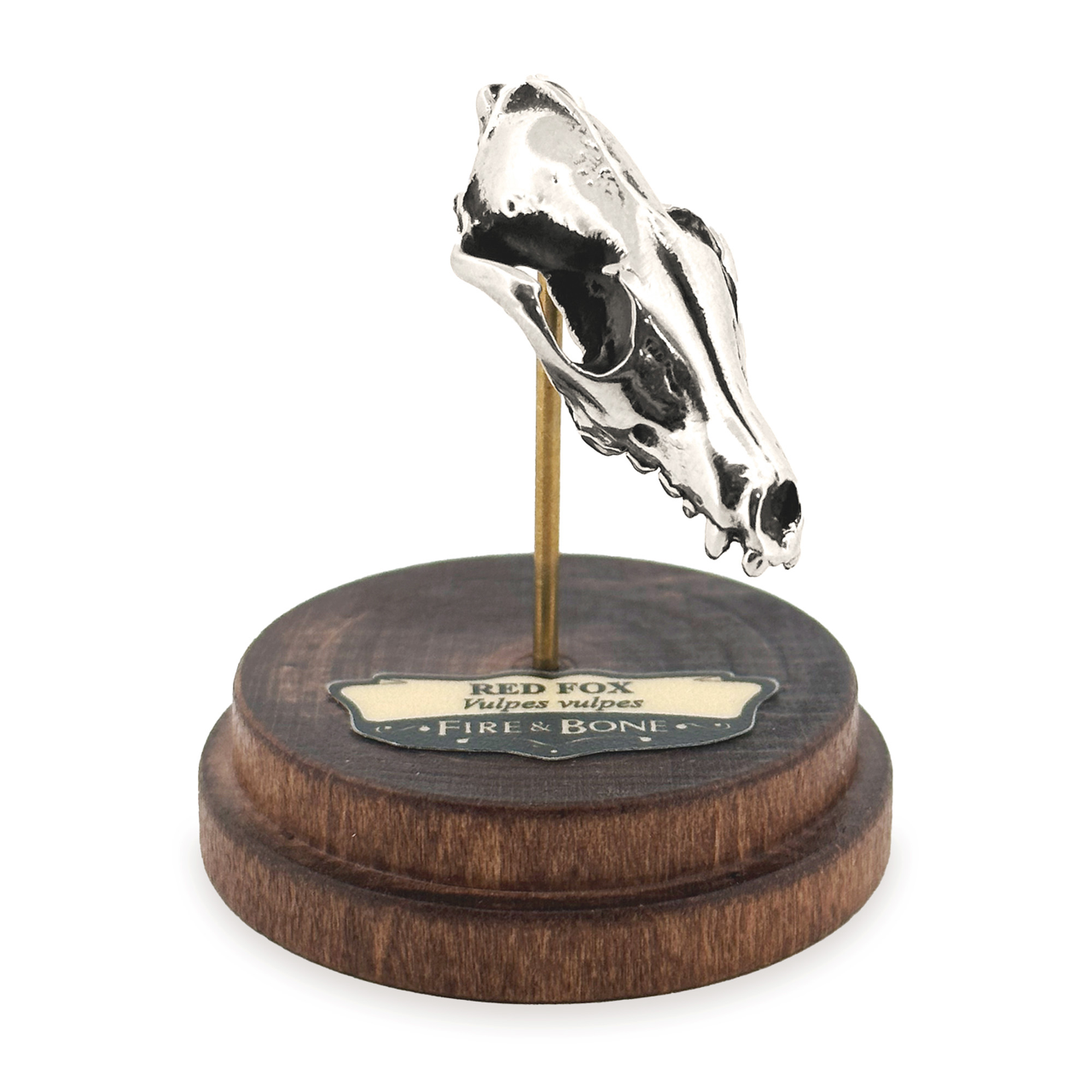 Red Fox: None / Sterling Silver