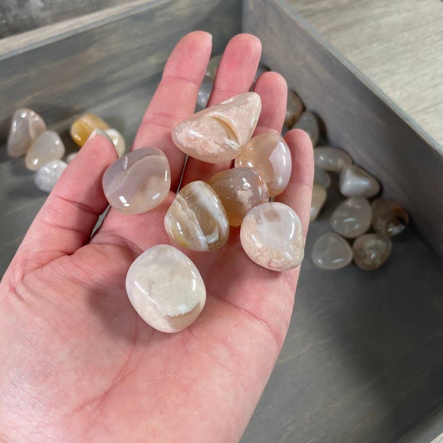 Tumbled Flower Agate