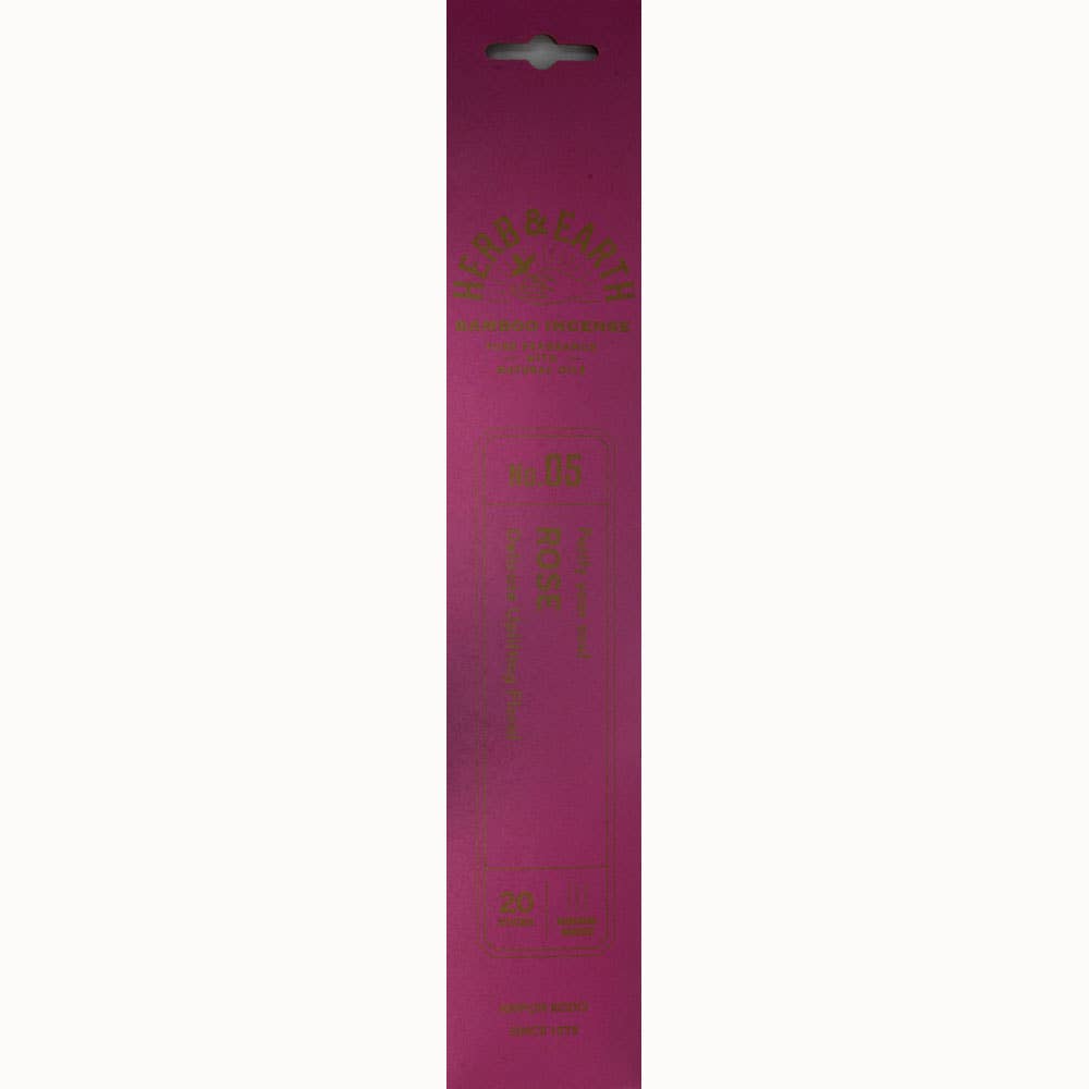 Herb & Earth Incense 20 Sticks - Rose