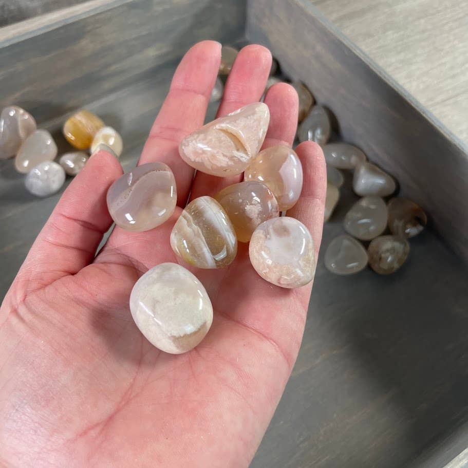 Tumbled Flower Agate
