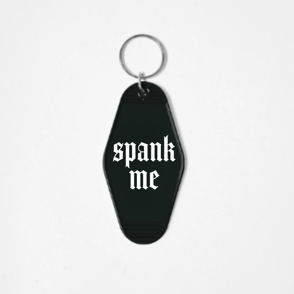 Goth Accessory Funny, Motel Keychains, Spank Me