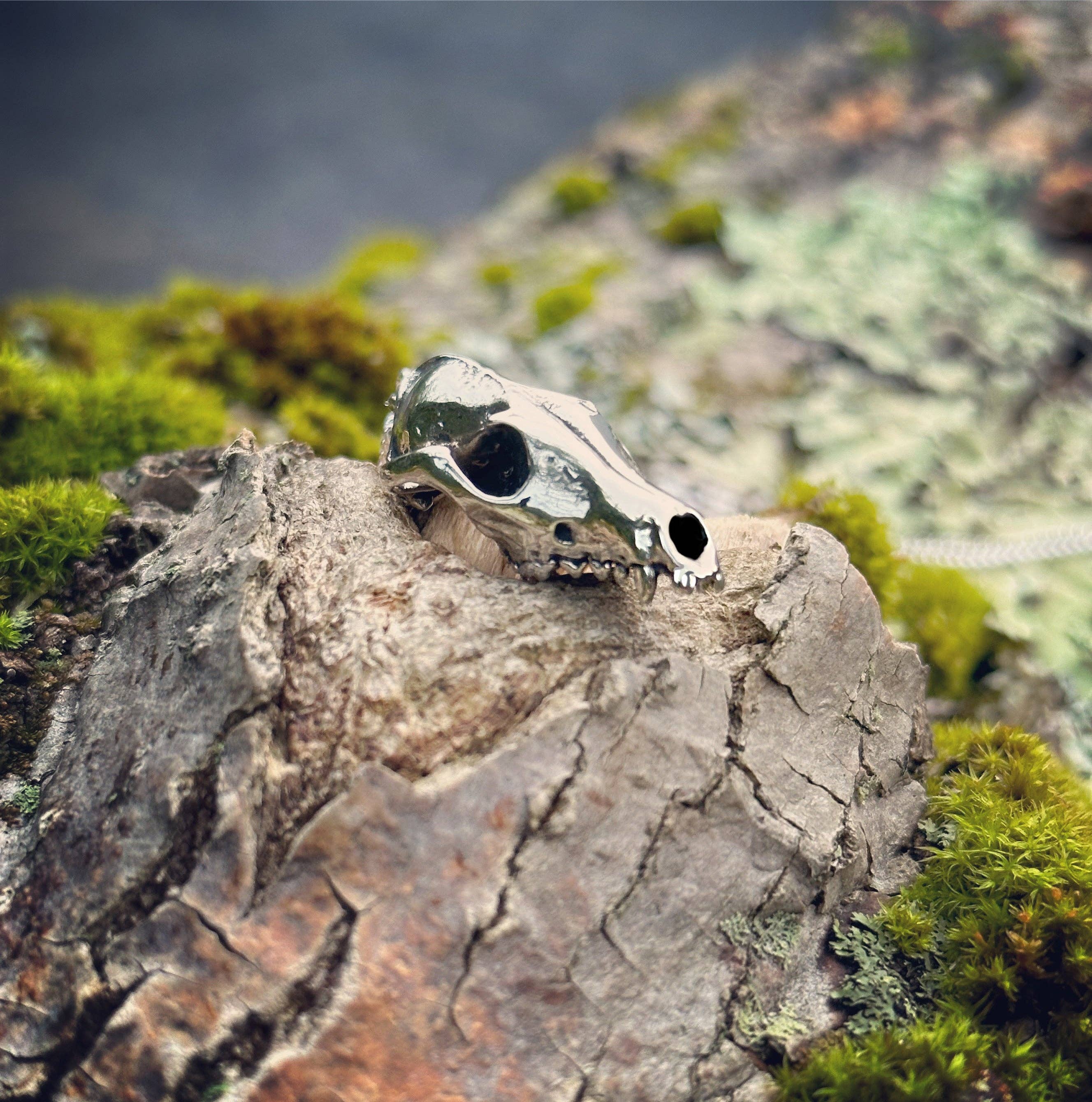 Red Fox: None / Sterling Silver