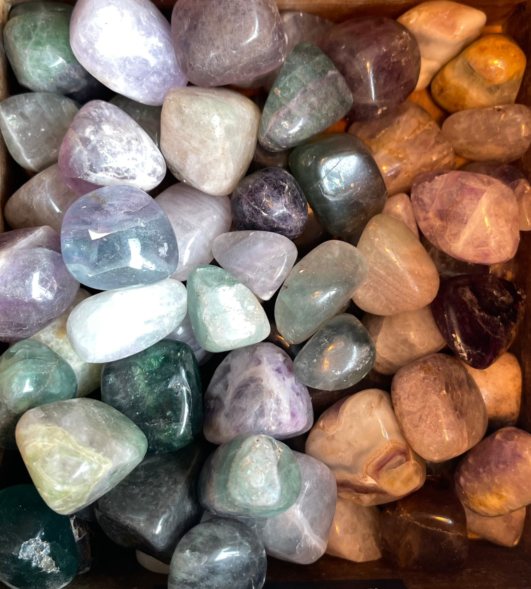 Tumbled Stones Fluorite