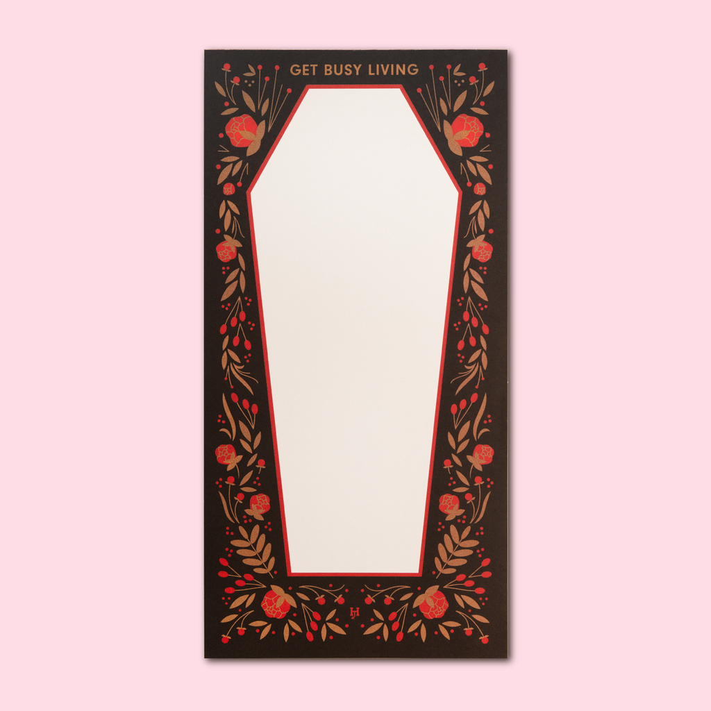 Coffin & Roses Notepad