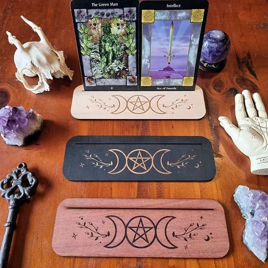 Triple Goddess Tarot & Oracle Card Display Stand