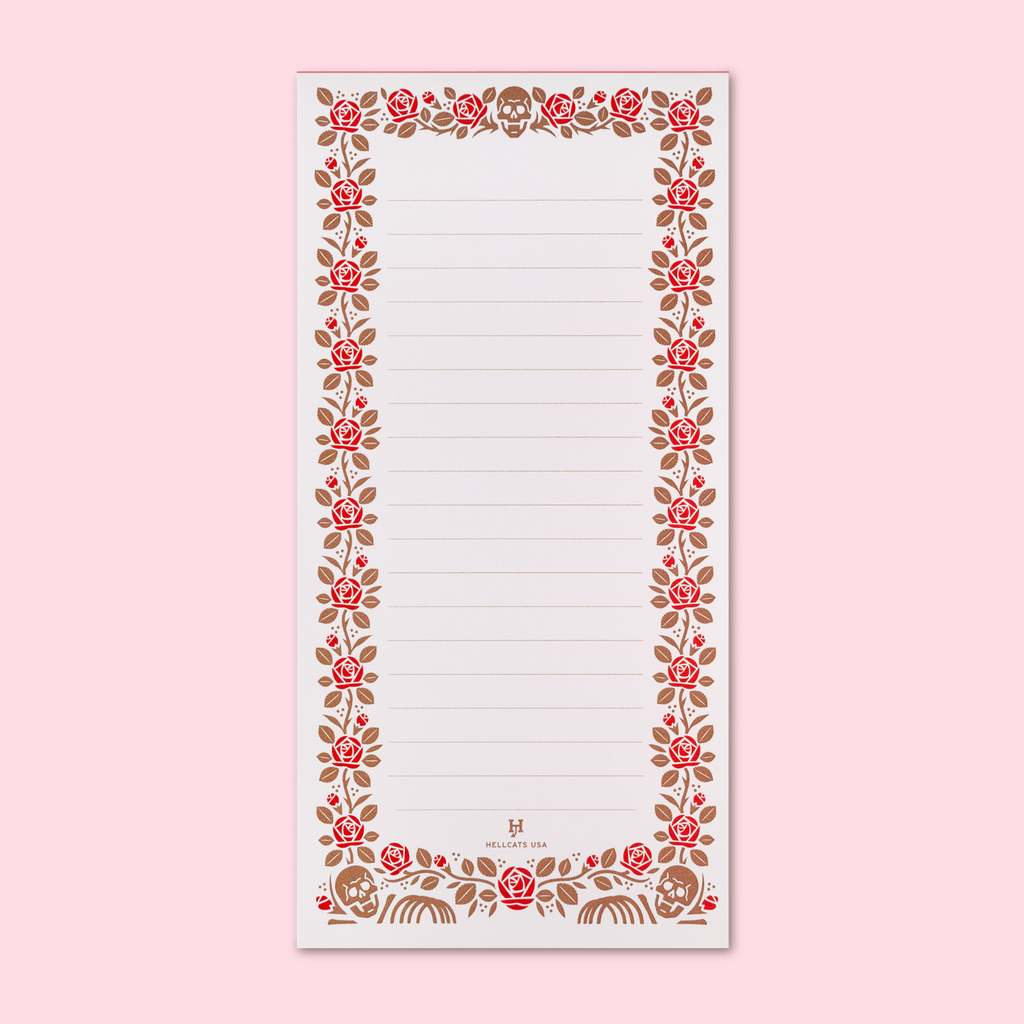 Skull & Roses Notepad