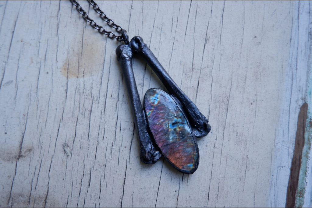 Purple Labradorite Pendant