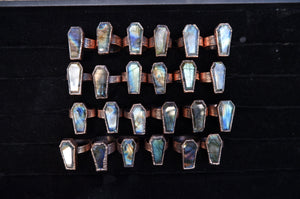 Labradorite Coffin Ring